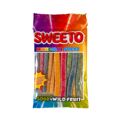 SWEETO - Żelki Kwaśne Multicolor Sticks 80g