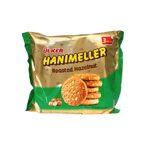 ULKER - 'Hanimeller' Ciasteczka z Prażonymi Orzechami Laskowymi  246g