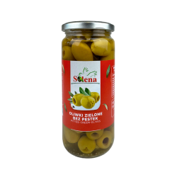 SOLENA - Zielone Oliwki Bez Pestek 480g